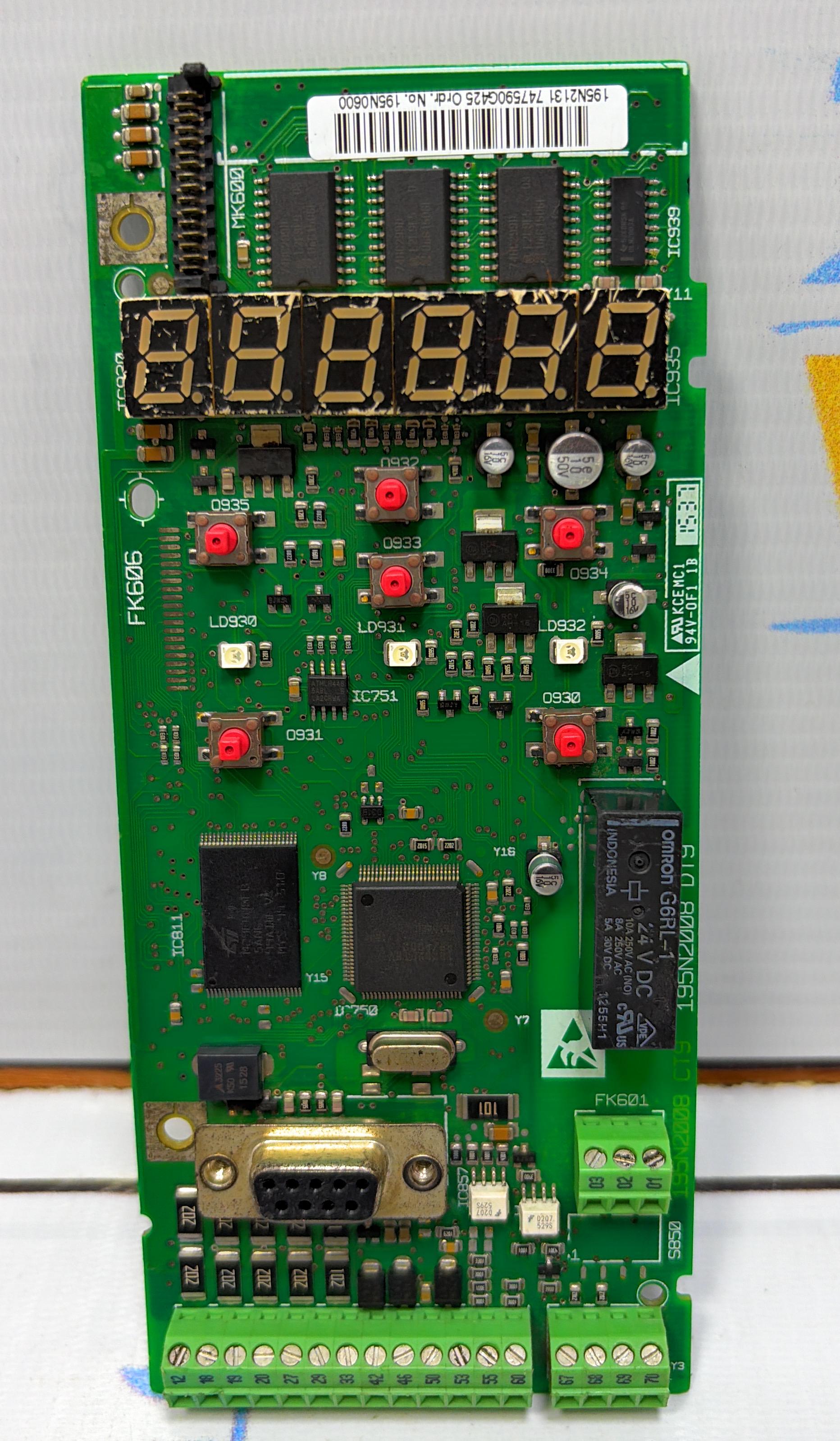195N2008 DT9 PCB CARD FOR DANFOSS VLT INVERTERS  NO : 195N0600