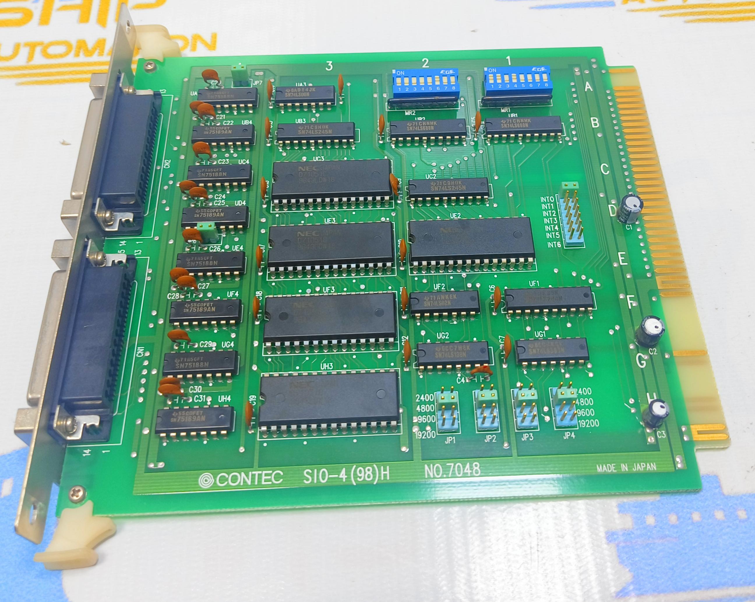 CONTEC SI0 - 4 ( 98 ) H No 7048 PCB CARD XBRWE27001527 MADE IN JAPAN 
