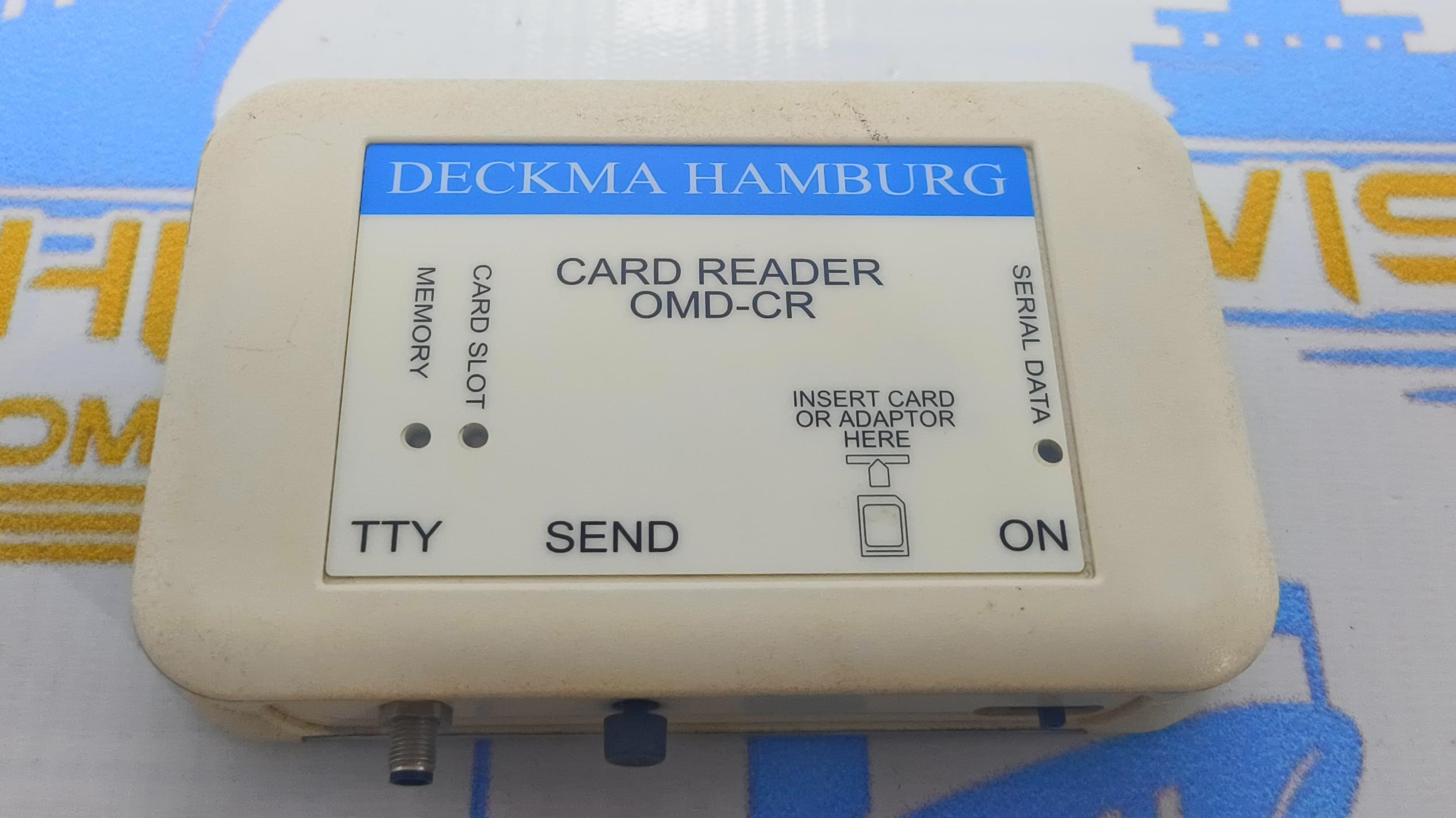 DECKMA HAMBURG TYPE OMD-CR CARD READER OIL IN WATER MONITORING DEVICE SER NO: 2001225