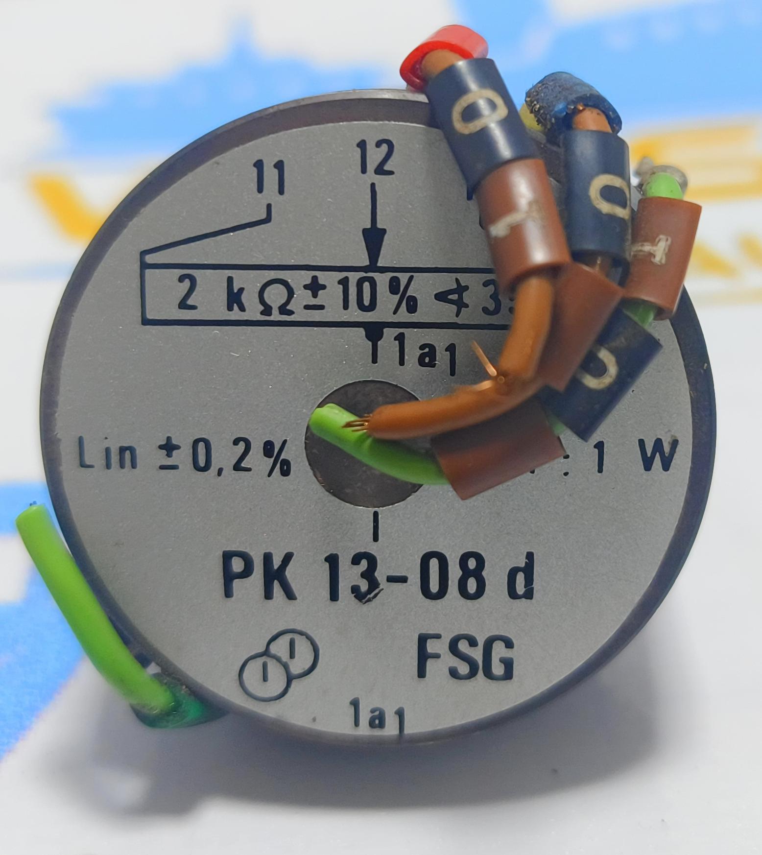 FSG PK 13-08 d POTENTIOMETER MADE IN GERMANY NO 85 05 1975