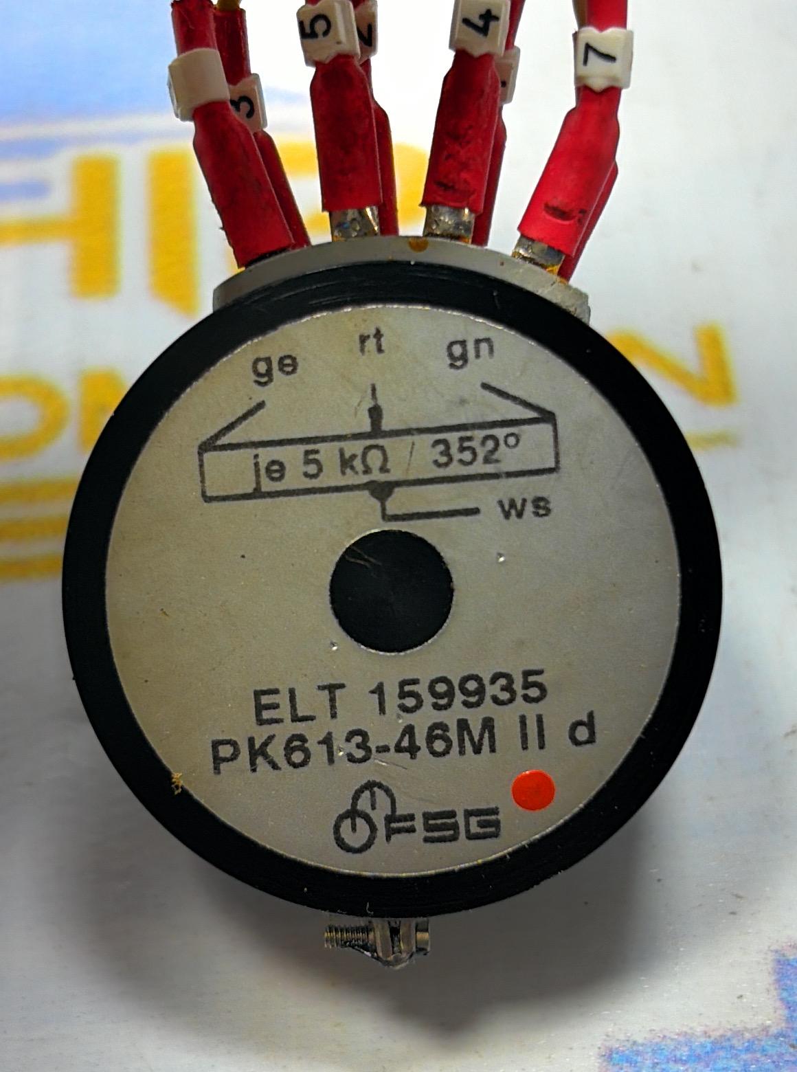 FSG PK 613-46 M ll d  Potentiometer.NO: 05522109. AN 1566Z81-005.010 .ELT 159935