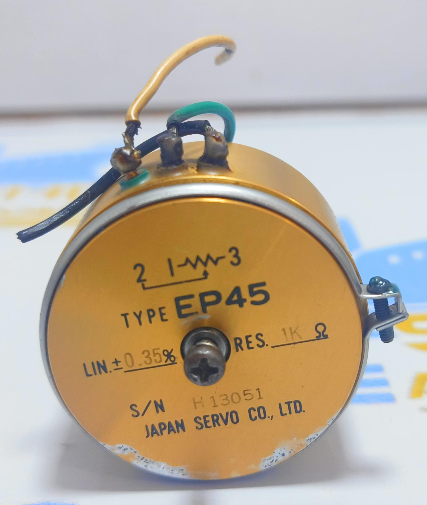 JAPAN SERVO CO.LTD EP 45 POTENTIOMETER LIN0.35% RES 1K S/N H 13051