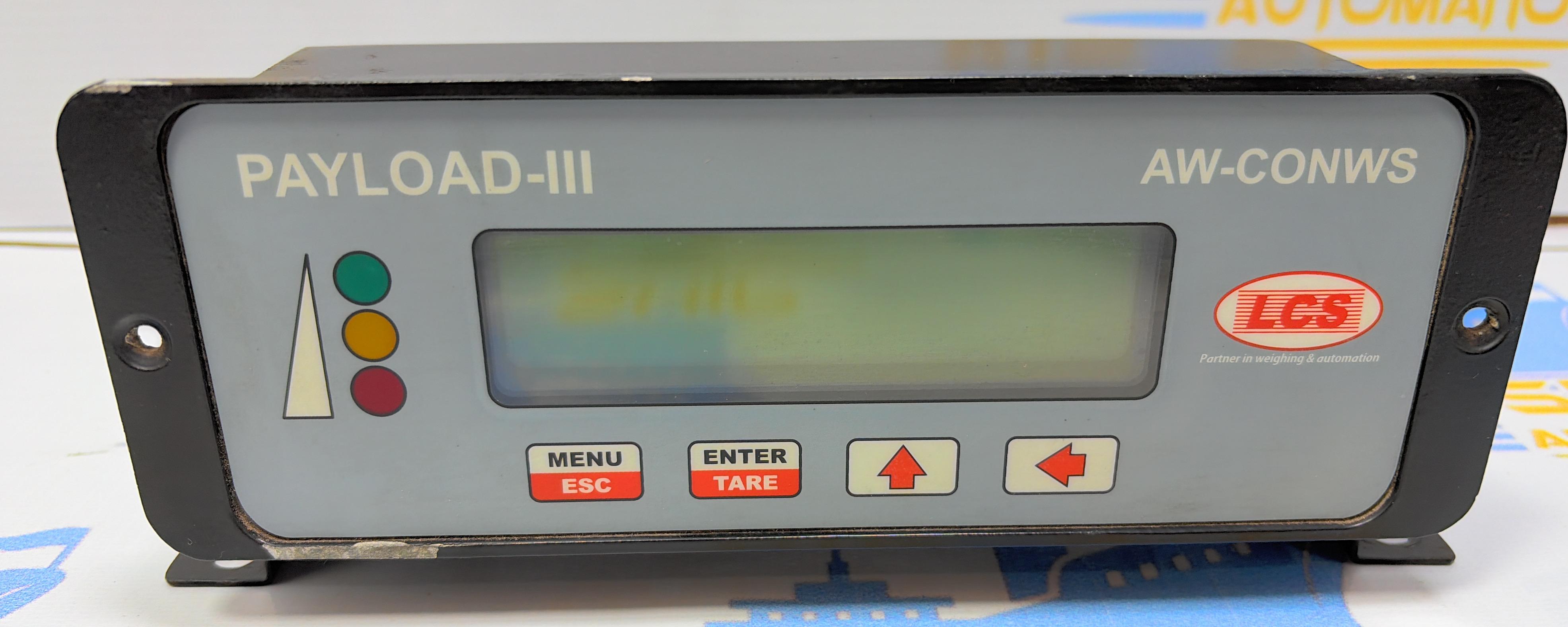 LCS PAYLOAD - III AW - CONWS MONITORING SYSTEM . AW - CONWS MAX 50 TON KG MIN 5 TON Sr No : 0103