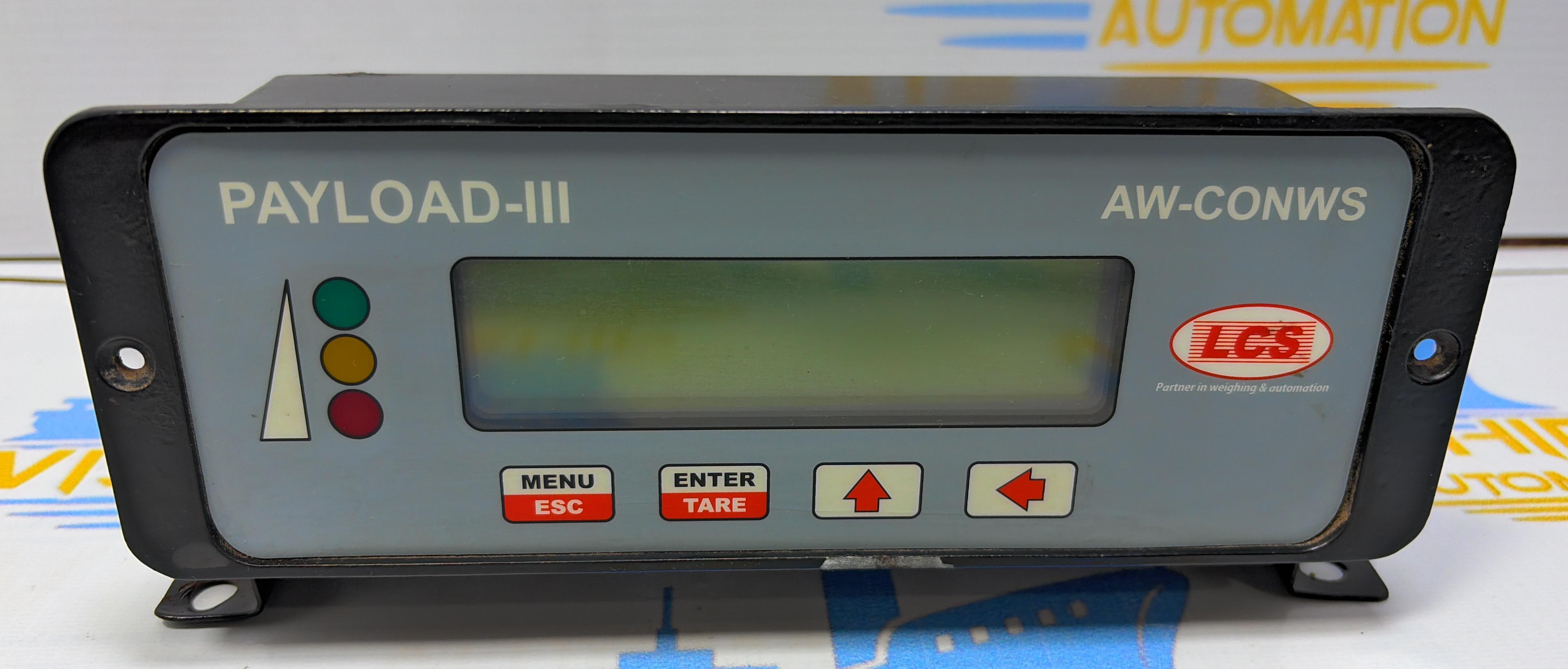 LCS PAYLOAD - III AW - CONWS MONITORING SYSTEM . MAX 50 TON KG MIN 5 TON Sr No : 0118