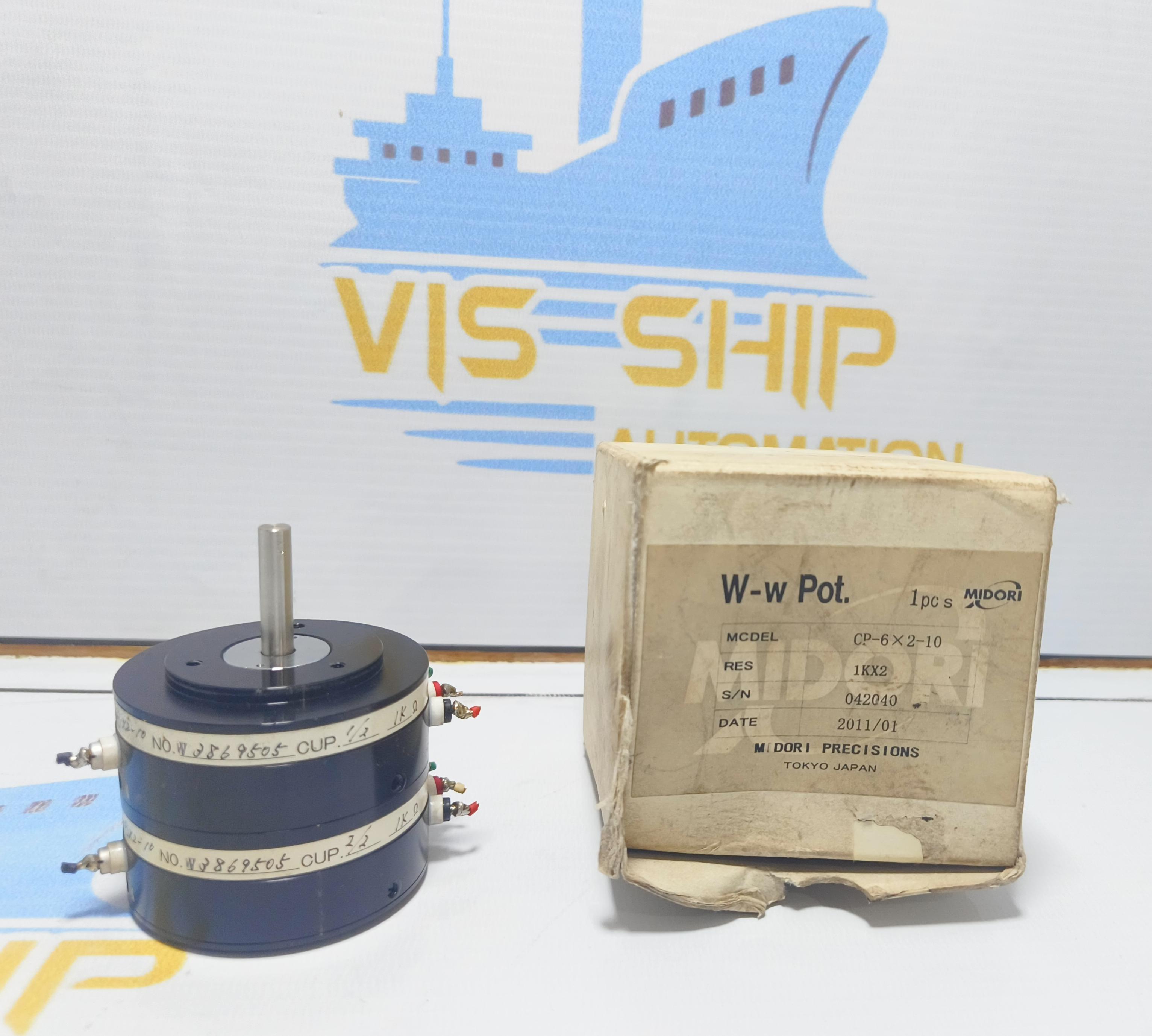 Midori precision CP-6x2-10 Rotary Position Sensors Potentiometer S/N 042040