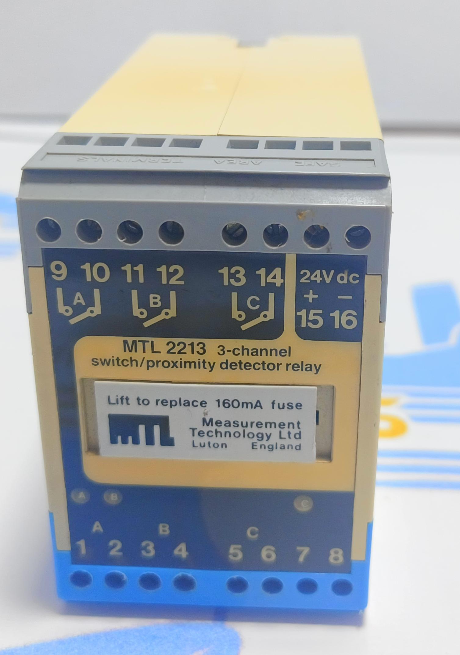 MTL INSTRUMENTS MTL 2213 SWITCH/PROXIMITY DETECTOR RELAY MTL 9147