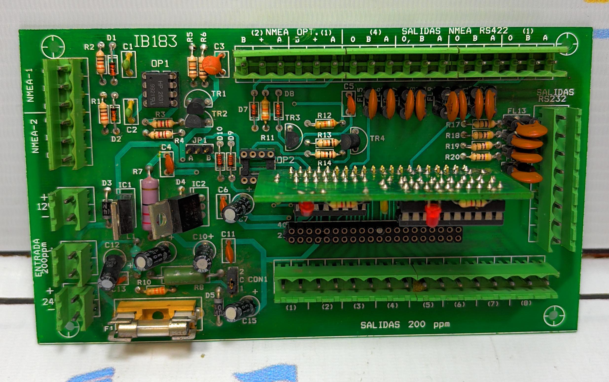 NMEA IB183 marine electronics interface circuit board