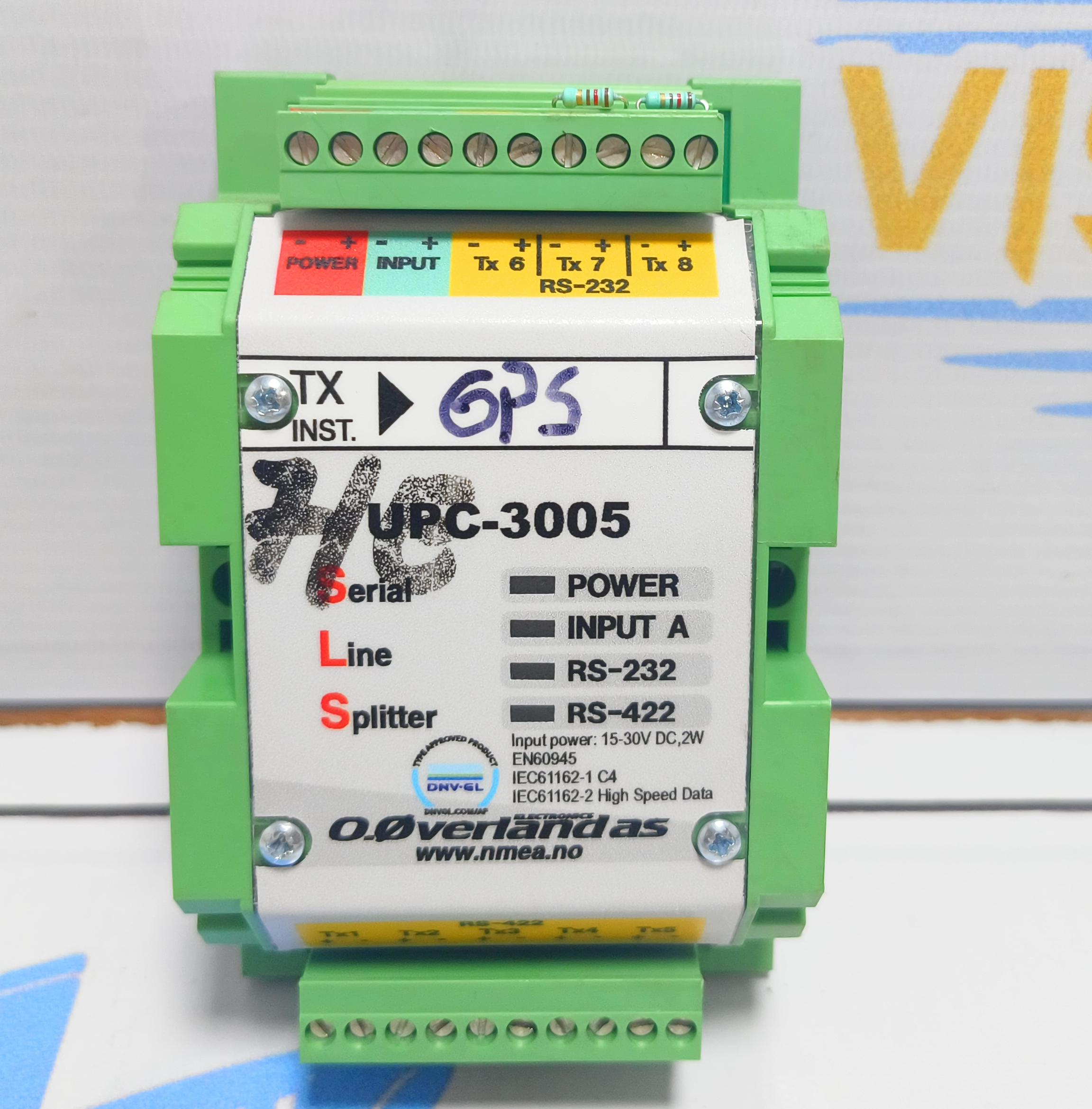 O.OVERLAND AS UPC3005 SERIAL LINE SPLITTER UPC-3005 SER NO : 4685