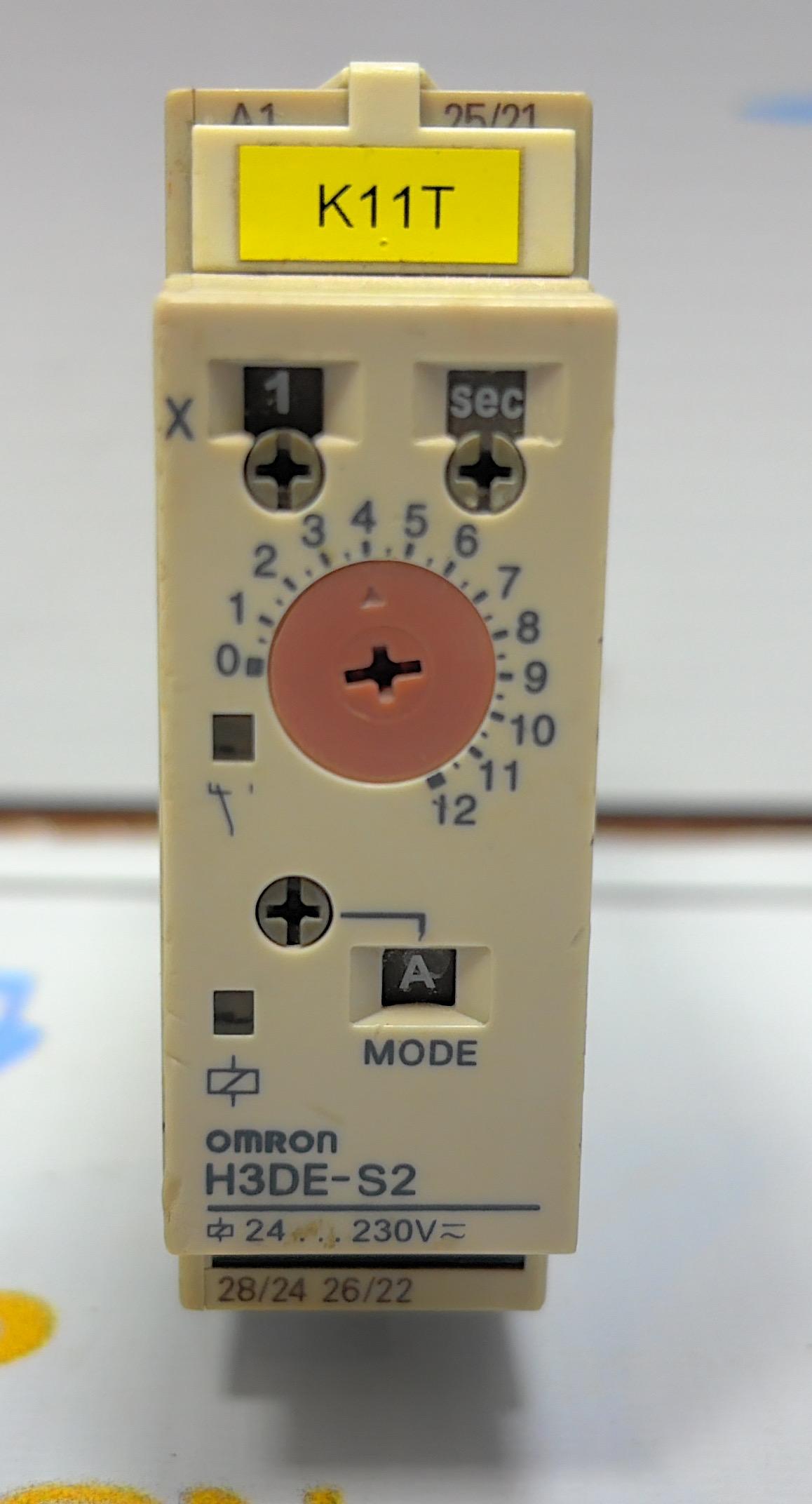 OMRON H3DE - S2 SOLID -STATE TIME-DELAY RELAY 24-230 VDC/DC 50/60 Hz 