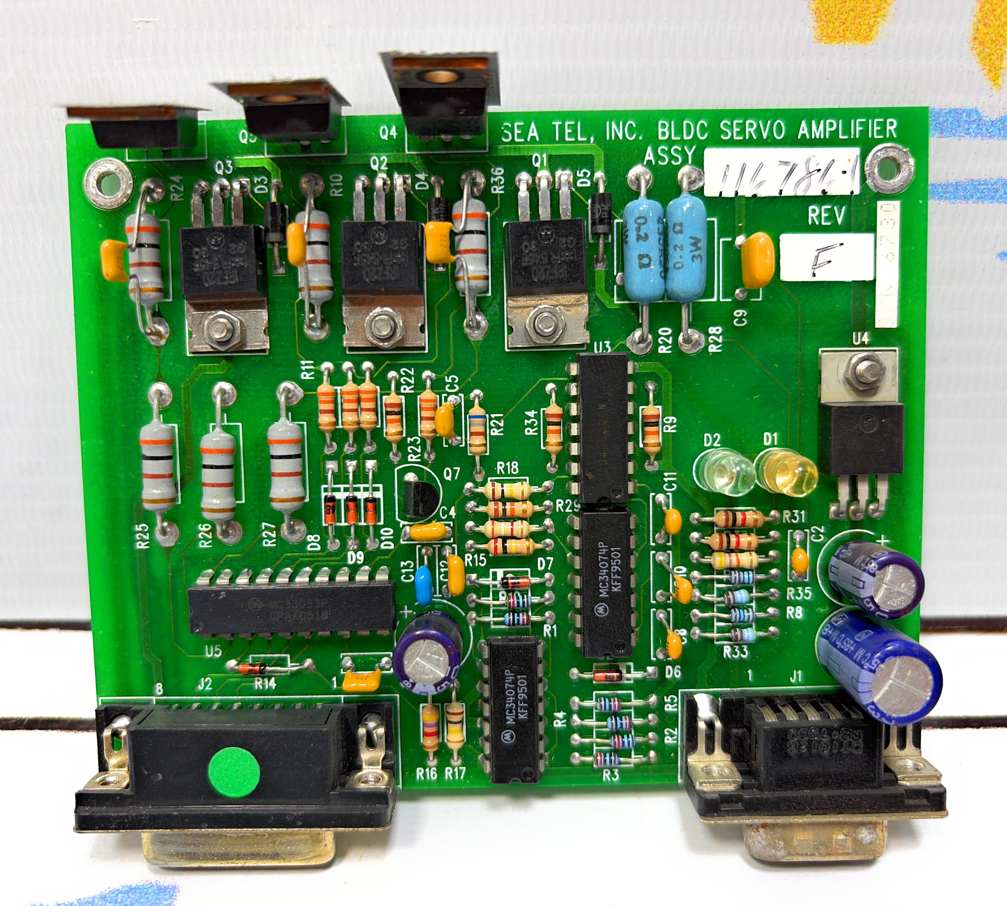 SEA TEL INC 116786-1 SERVO AMPLIFIER  P/N 116785