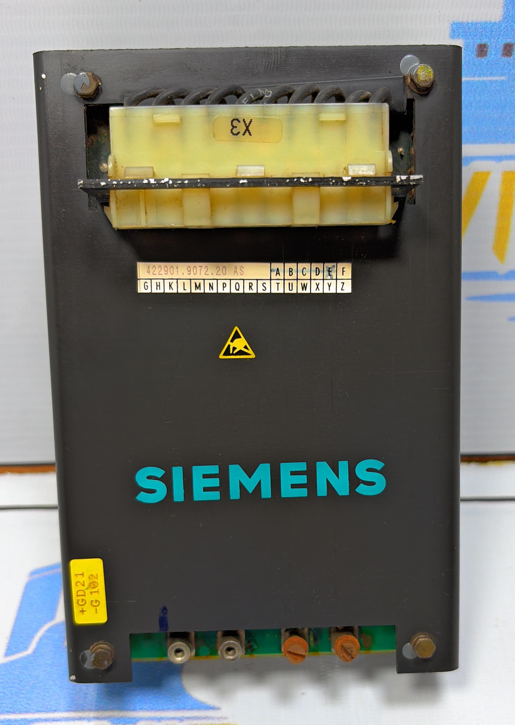 SIEMENS | 422 901.9072.20 AS | REGULATED POWER SUPPLY