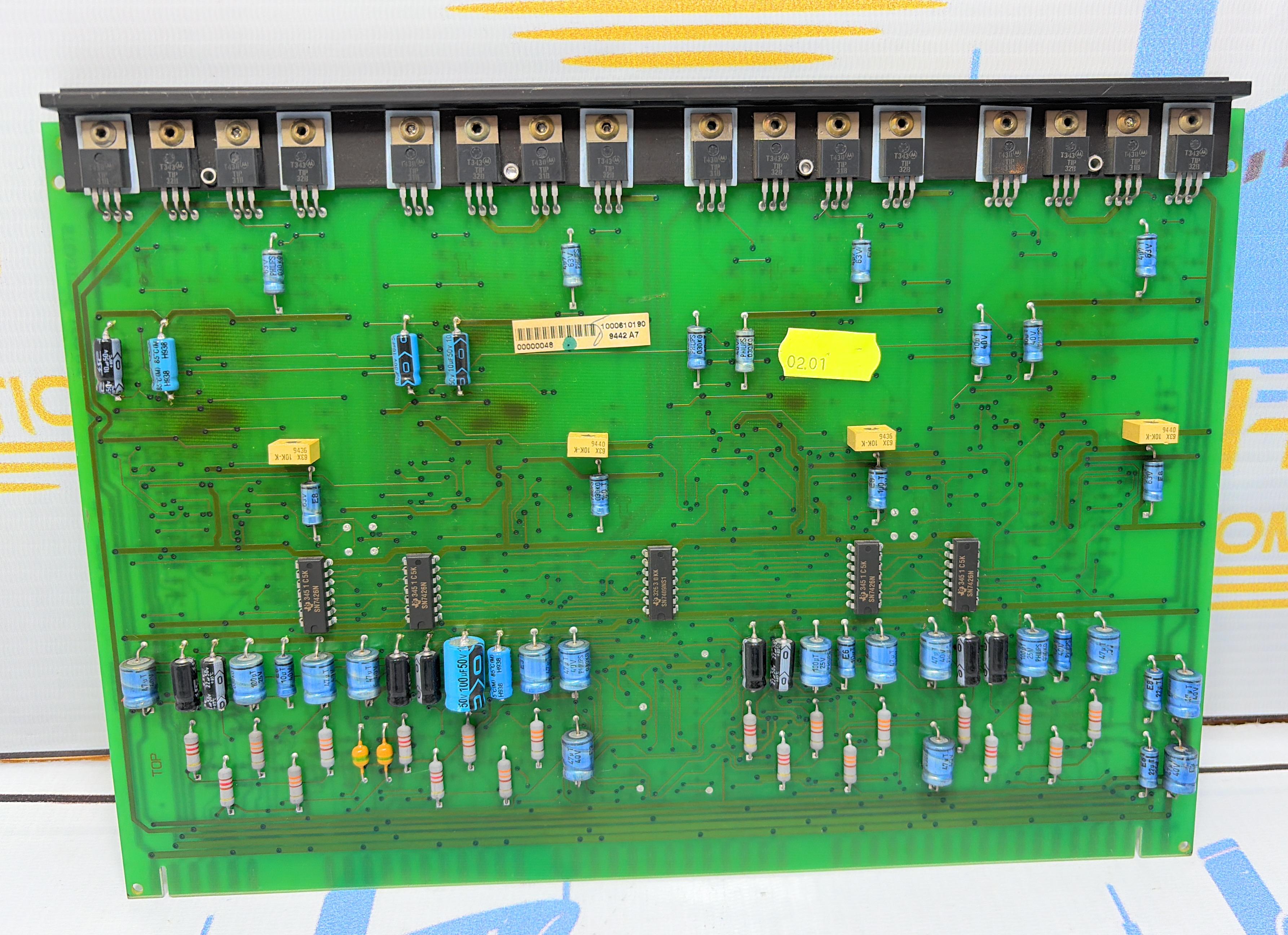 STENTOFON STENTOR  PCB CIRCUIT BOARD ASSY  VERSION A7 1000610190 - 9442A7  AB  NO: 4580/7