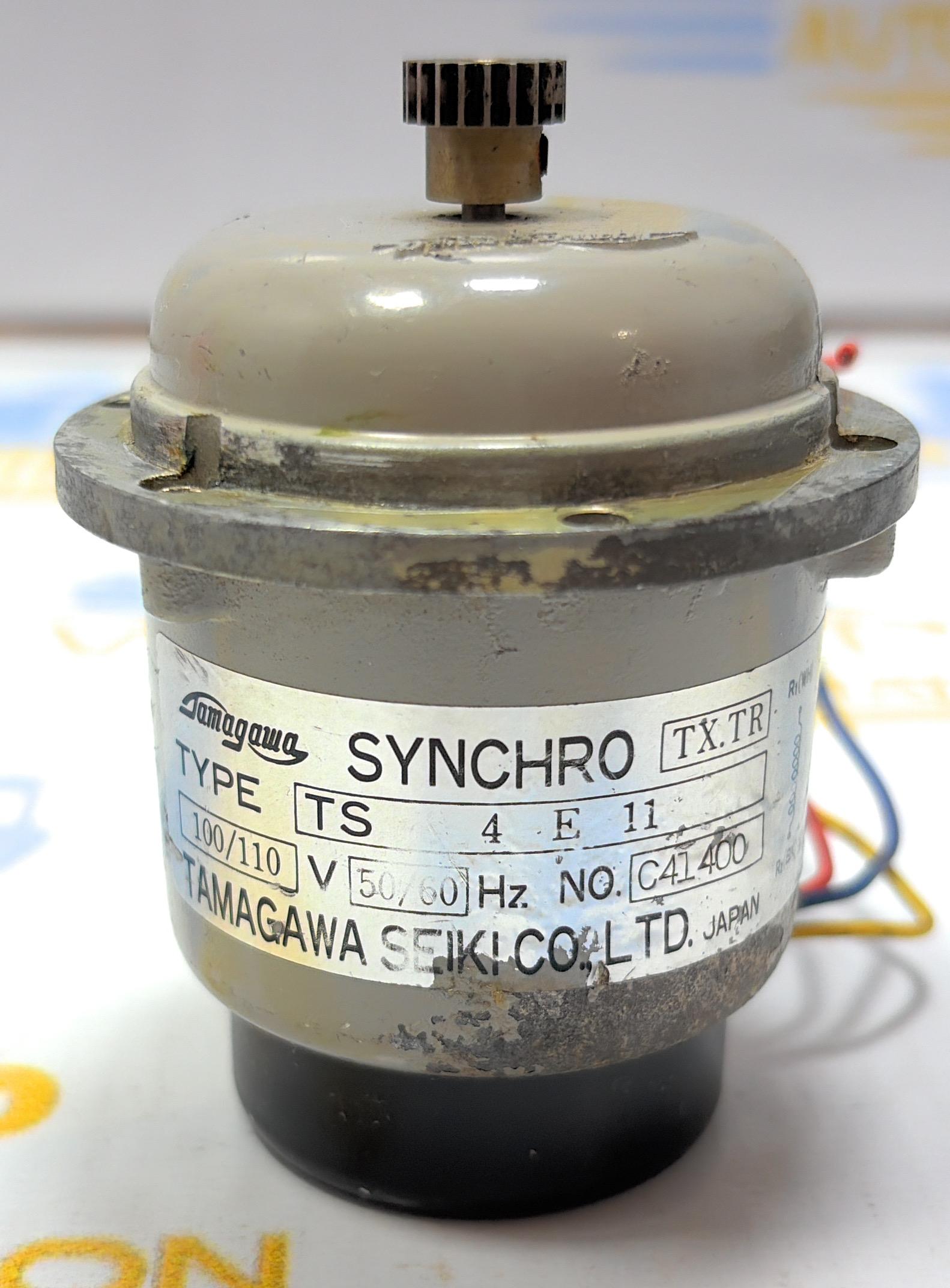 TAMAGAWA SEIKI CO.LTD  TS 4 E 11 SYNCHRO MOTOR  100/110 V 50/60 Hz NO : C41400