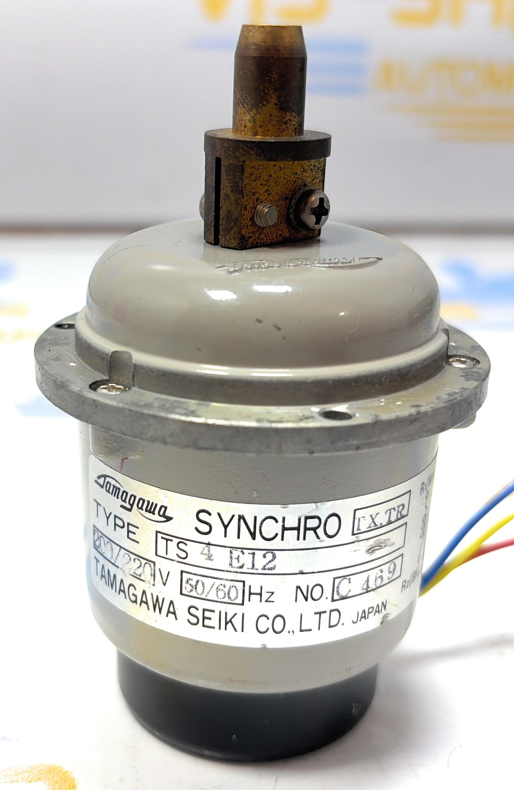 TAMAGAWA SEIKI CO.LTD  TS 4 E 12 SYNCHRO MOTOR  200/220 V 50/60 Hz NO : C469