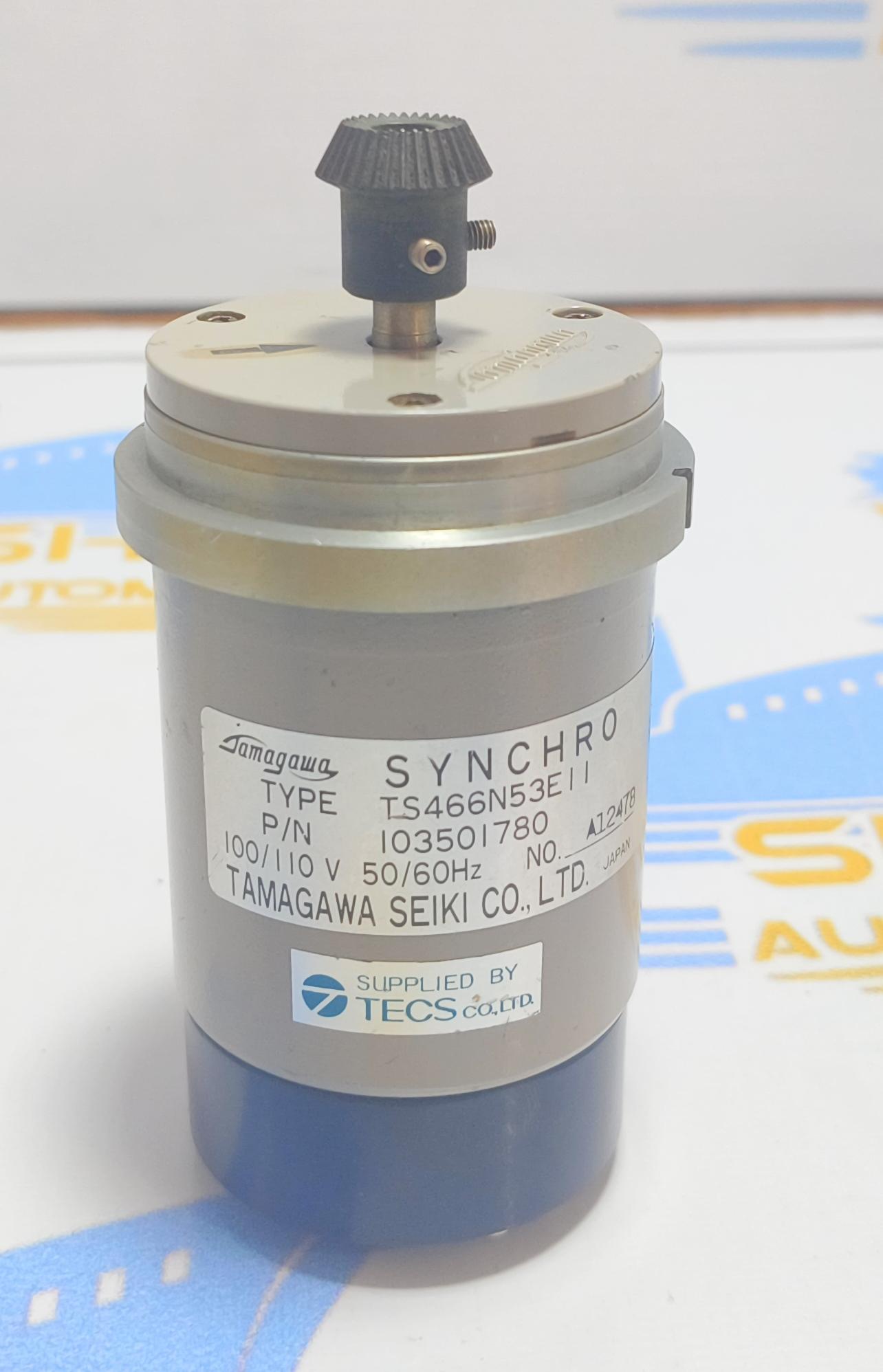 TAMAGAWA SEIKI CO.LTD TS 466N53E11   SYNCHRO MOTOR 100/110  V  50/60 Hz NO: A 12478  P/N 103501780  MADE IN JAPAN 