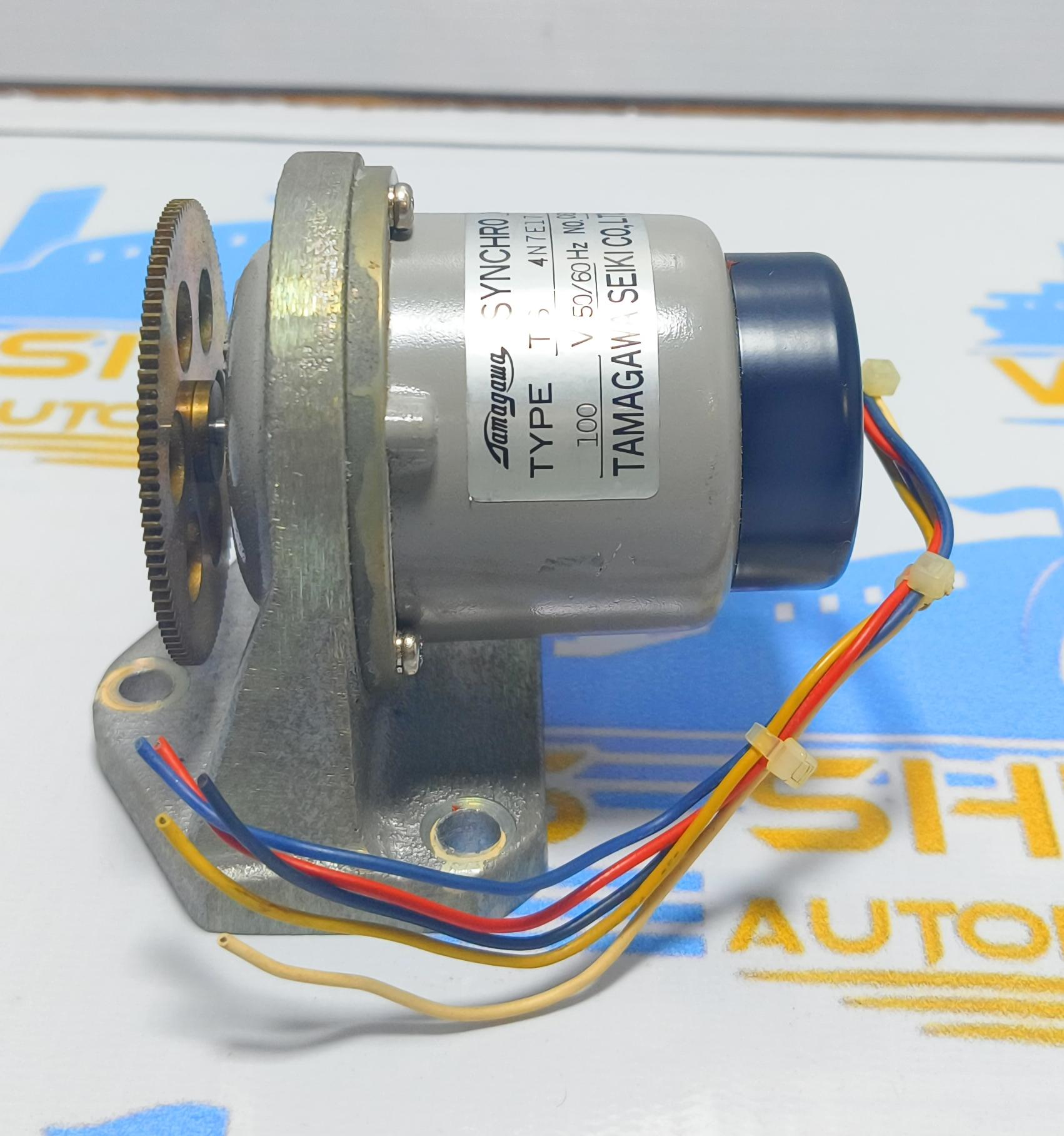TAMAGAWA TS 4N7E17 SYNCHRO TX-TR MOTOR TAMAGAWA SEIKI CO. LTD. MODEL : TS 4N7E17 100 V 50/60HZ  NO : C61748  MADE IN JAPAN