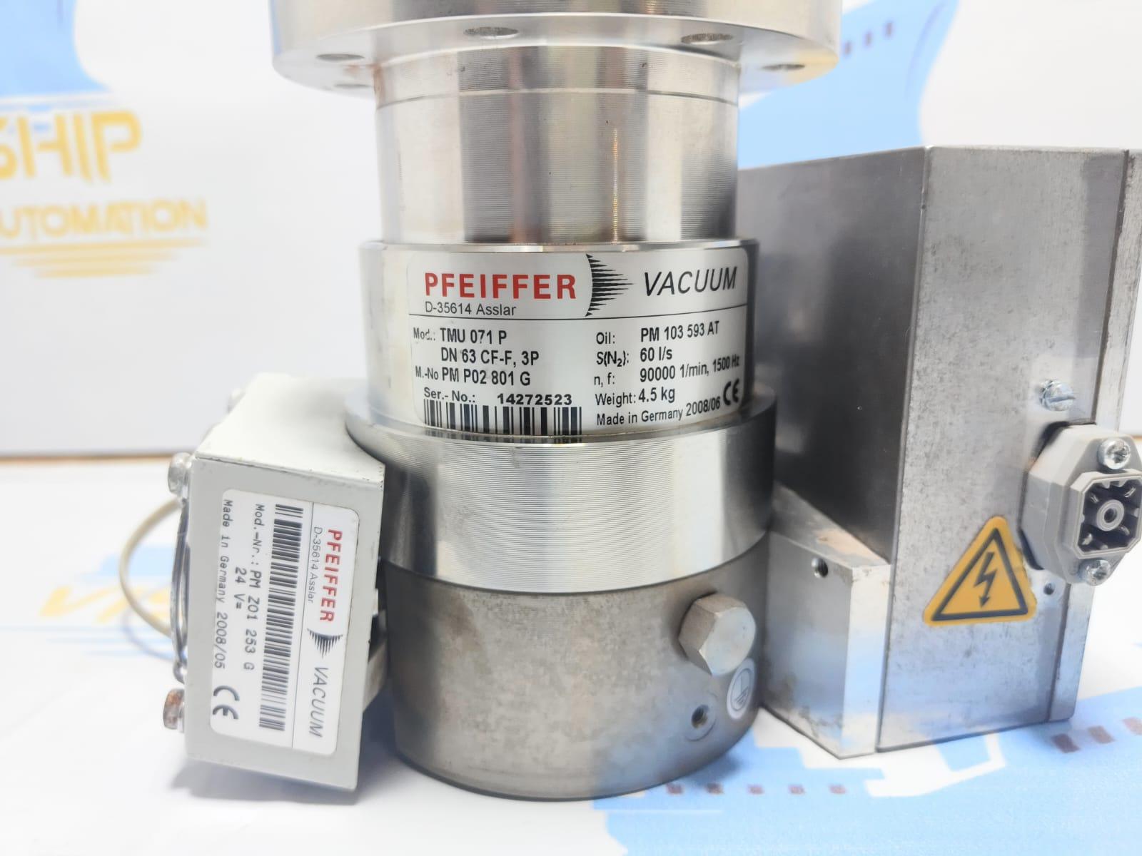 TMH 071 P Pfeiffer PM P02 980 C Turbomolecular Pump w/TC100 Turbo 