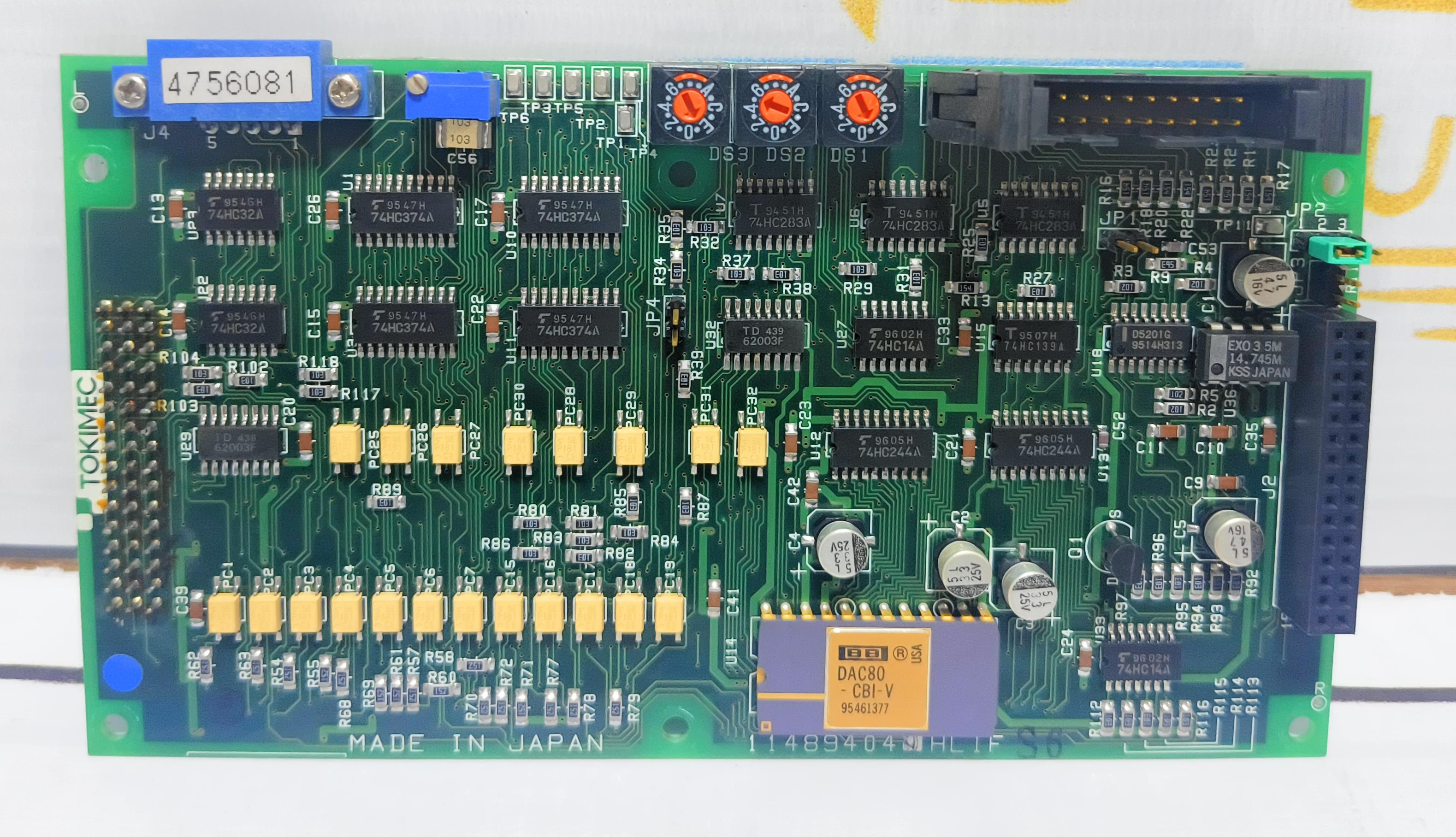 TOKIMEC HLIF-114894049 PCB CARD 114805045 NO: 4756081