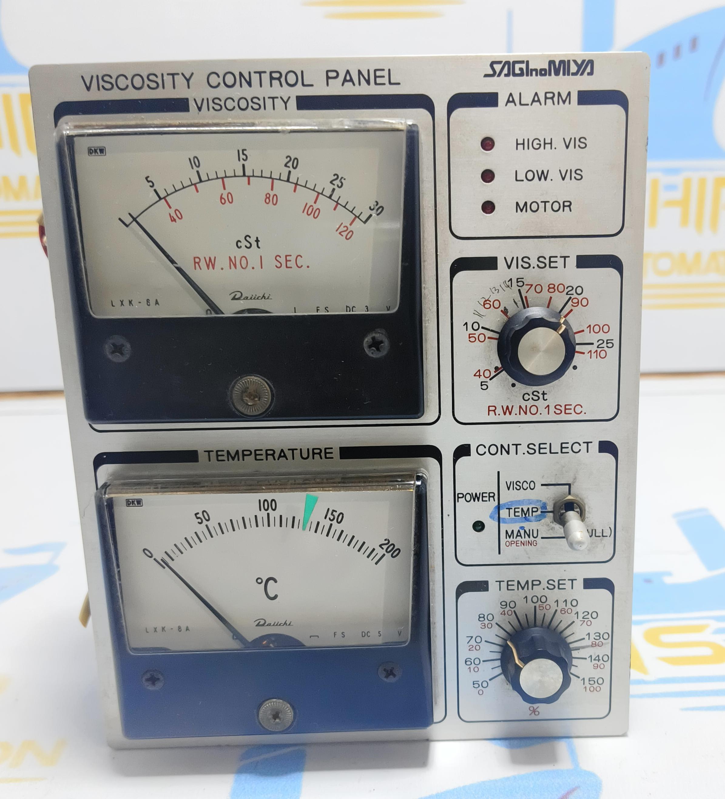 VISCOSITY CONTROL PANEL