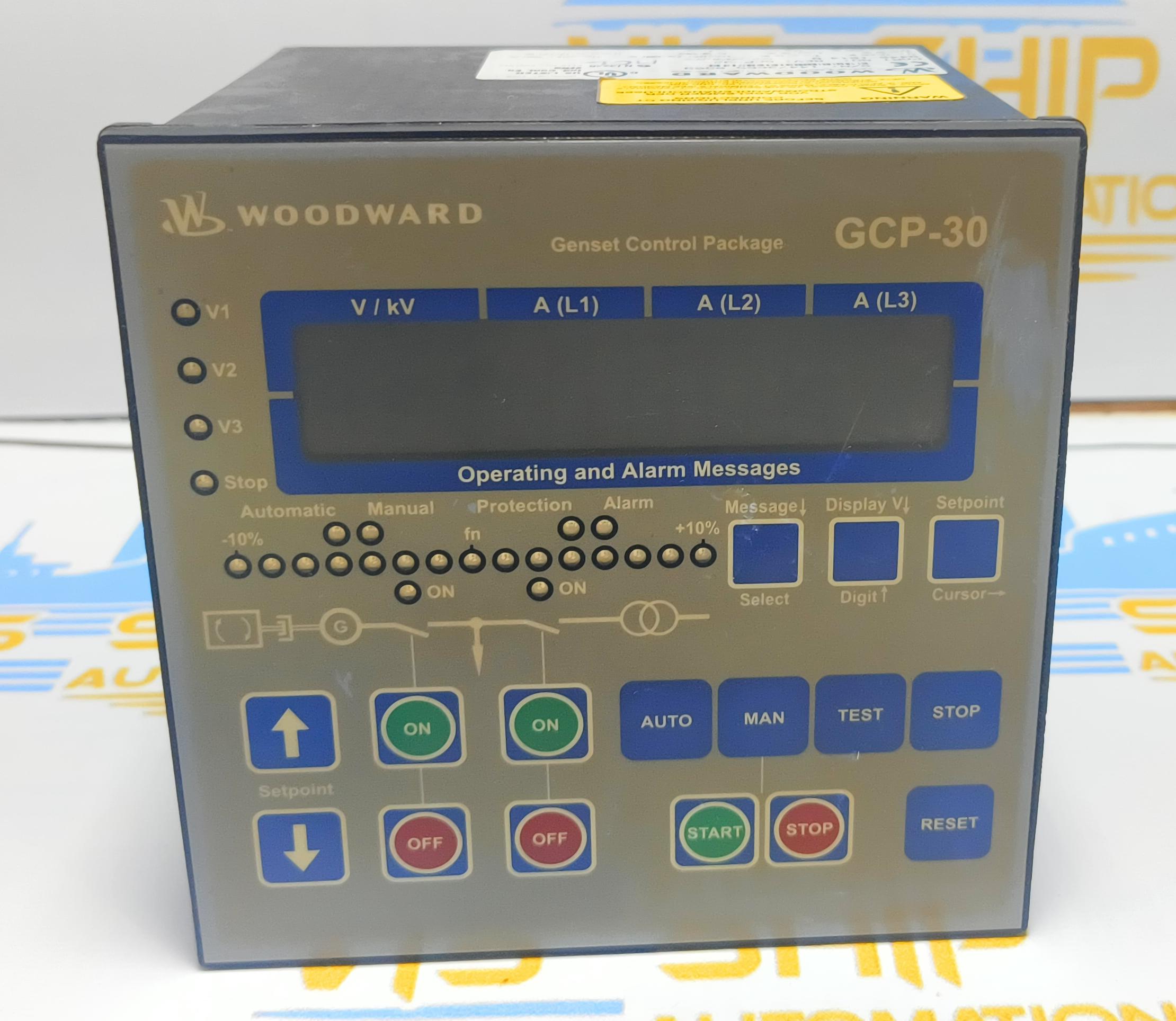 WOODWARD GENSET CONTROL PACKAGE GCP-30 PART NO : 8440-1614 B S/N 14473665 0509